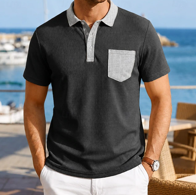 Harrison | Playera Polo con Bolsillo en Contraste