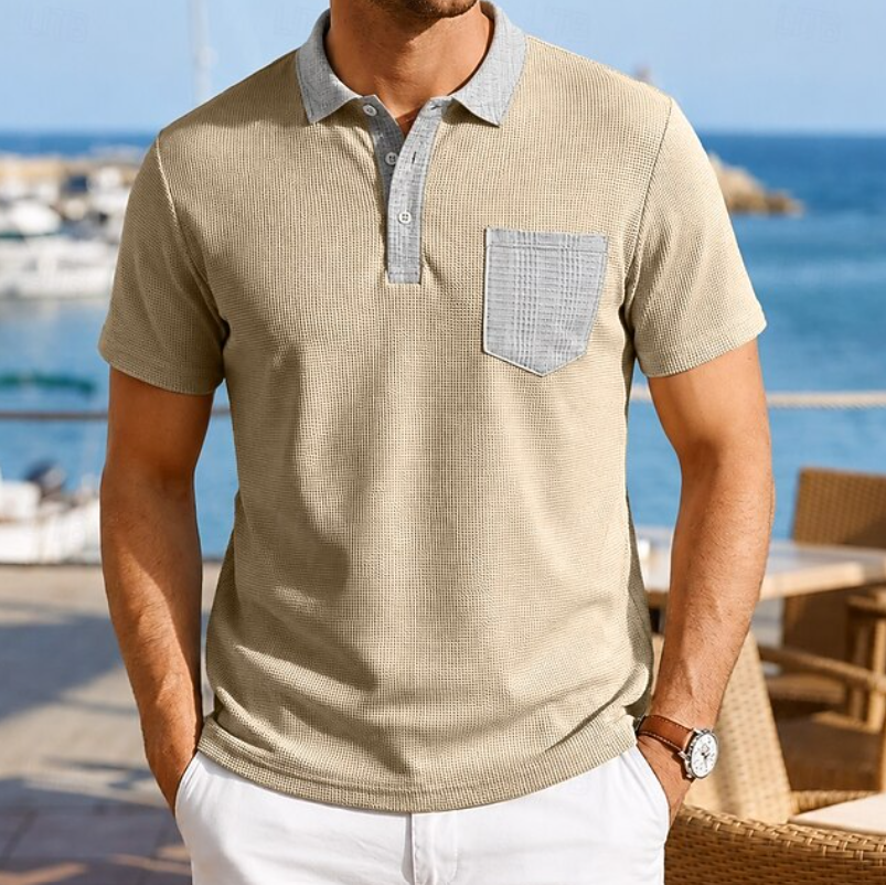 Harrison | Playera Polo con Bolsillo en Contraste