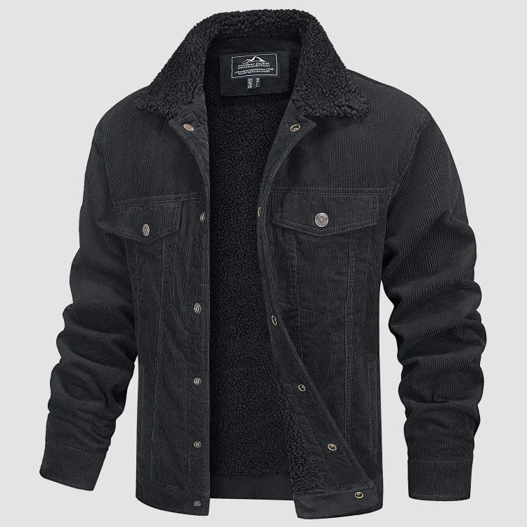 Ignacio | Chaqueta de Pana con Forro Sherpa