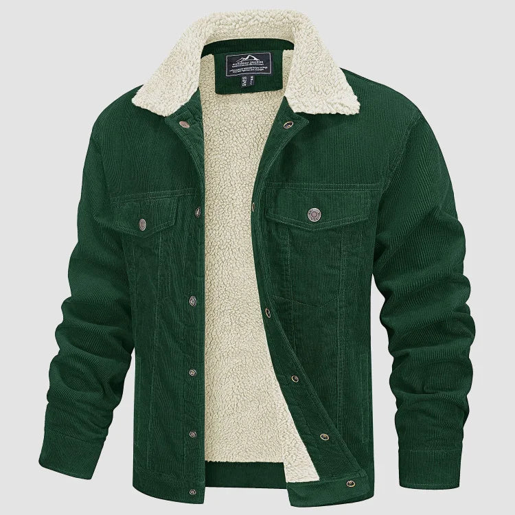Ignacio | Chaqueta de Pana con Forro Sherpa