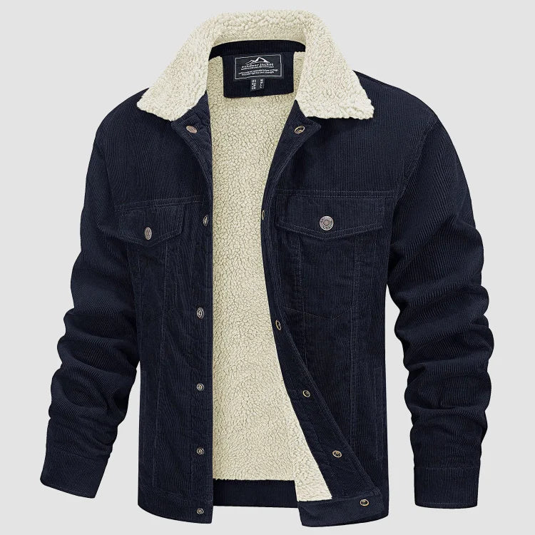 Ignacio | Chaqueta de Pana con Forro Sherpa