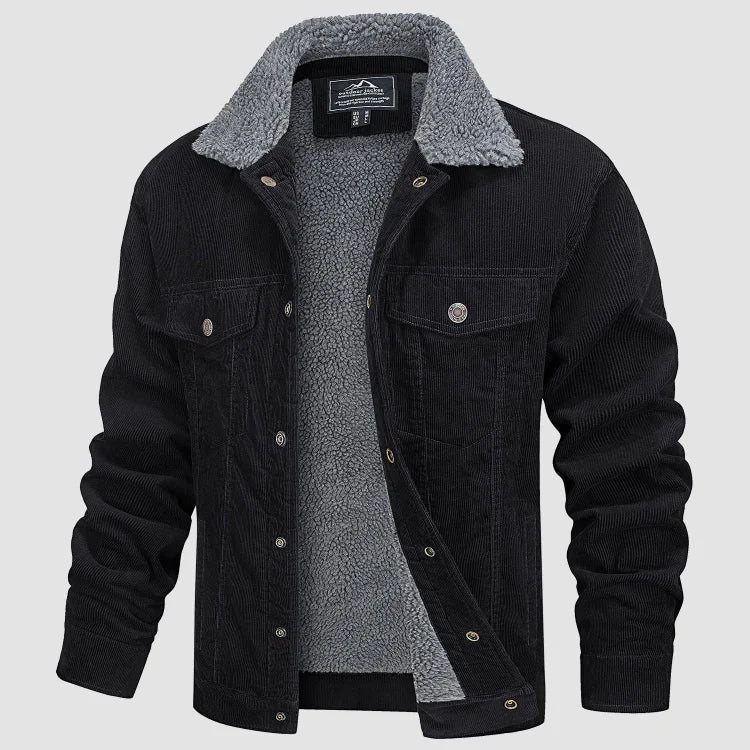 Ignacio | Chaqueta de Pana con Forro Sherpa