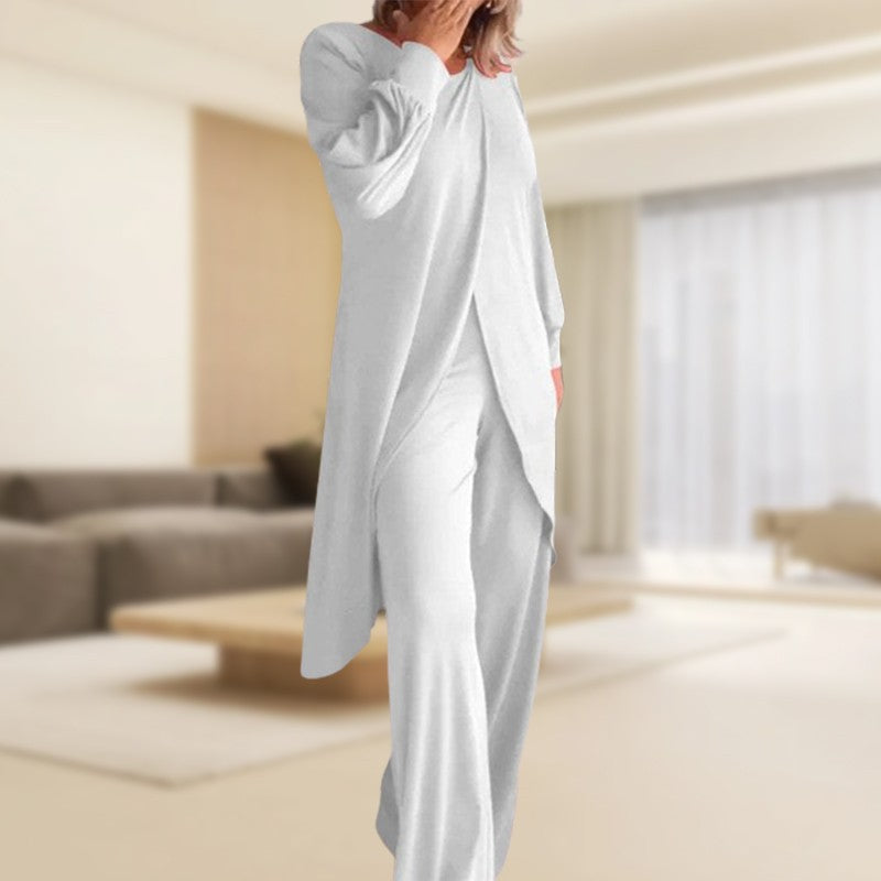 Itzel | Conjunto Dos Piezas Blusa y Pantalón Ancho