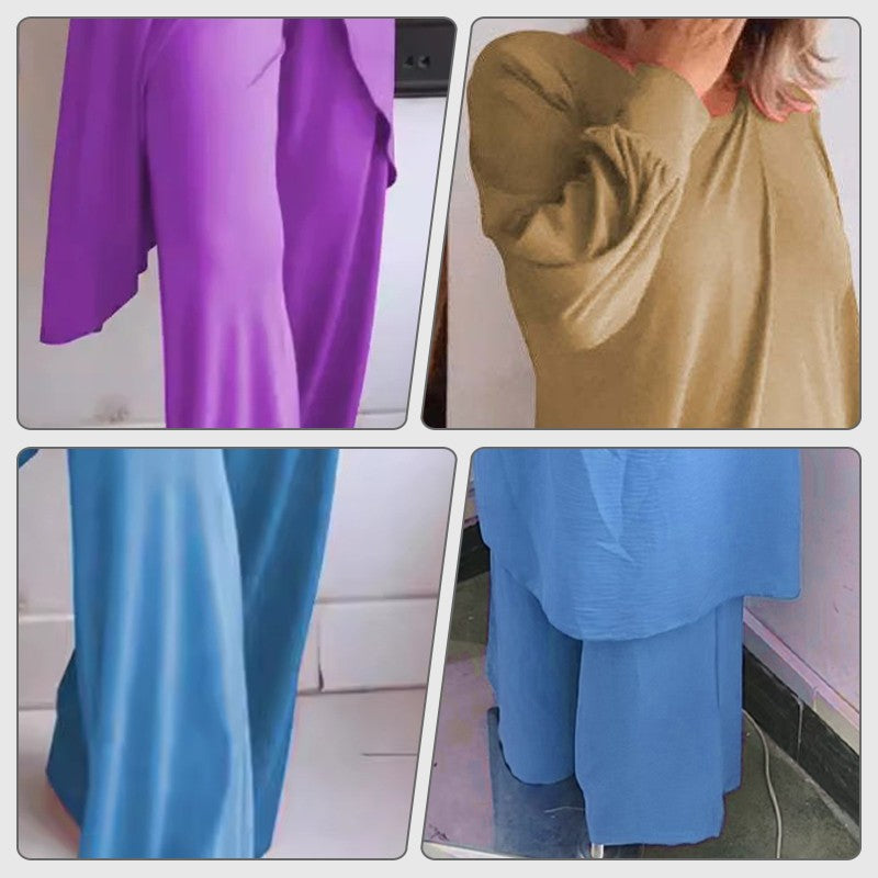 Itzel | Conjunto Dos Piezas Blusa y Pantalón Ancho