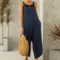Itzel | Jumpsuit de Pierna Ancha sin Mangas