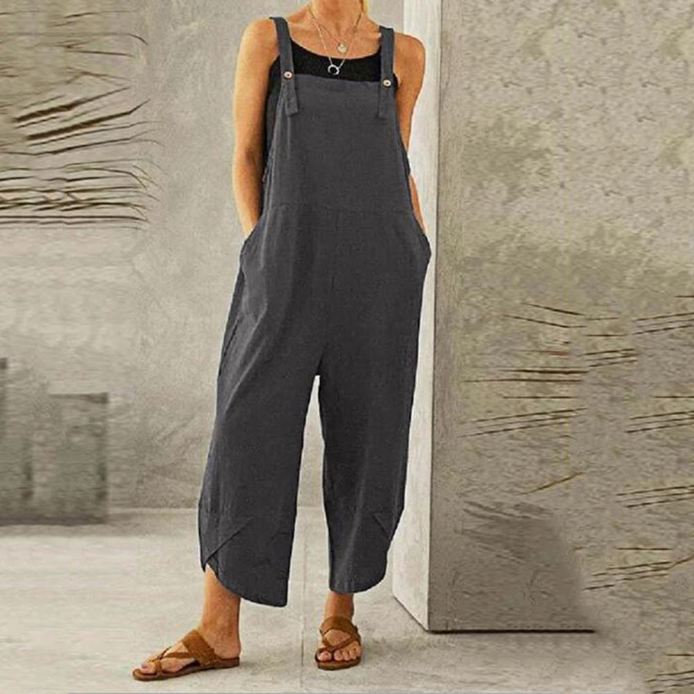Itzel | Jumpsuit de Pierna Ancha sin Mangas
