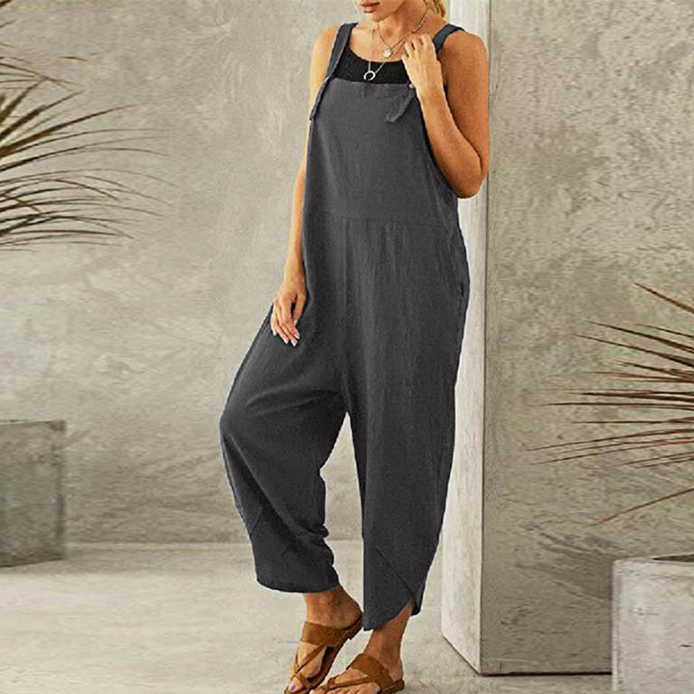 Itzel | Jumpsuit de Pierna Ancha sin Mangas
