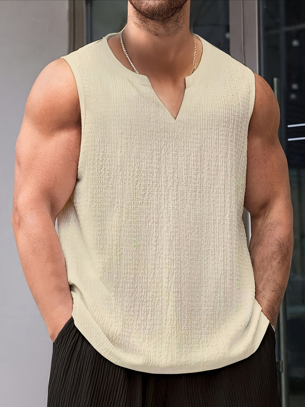 Joaquín | Playera sin Mangas de Corte Relajado