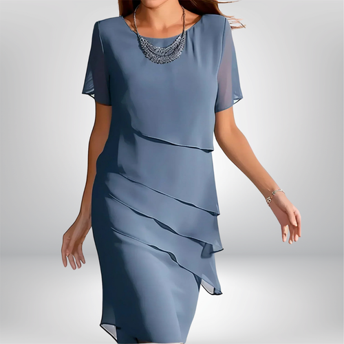 Lucía | Vestido Elegante de Capas Fluidas