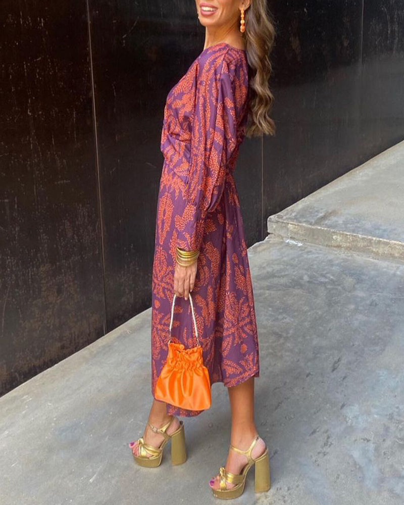 Lucía | Vestido Maxi Línea A con Cuello en V