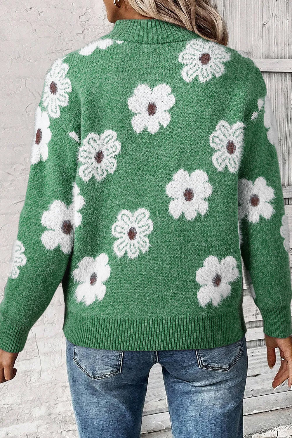 Mariana | Cárdigan Tejido con Estampado Floral