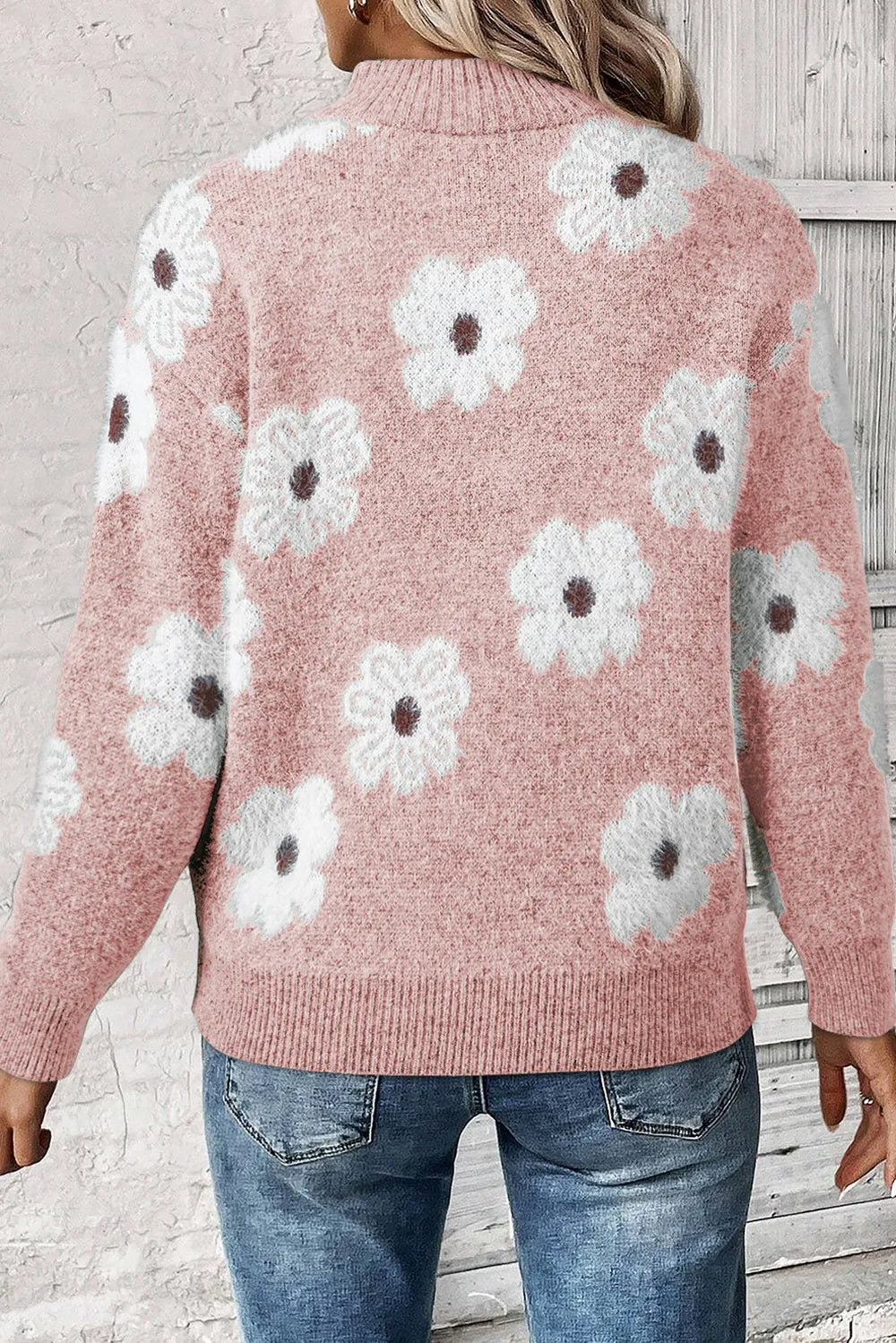 Mariana | Cárdigan Tejido con Estampado Floral