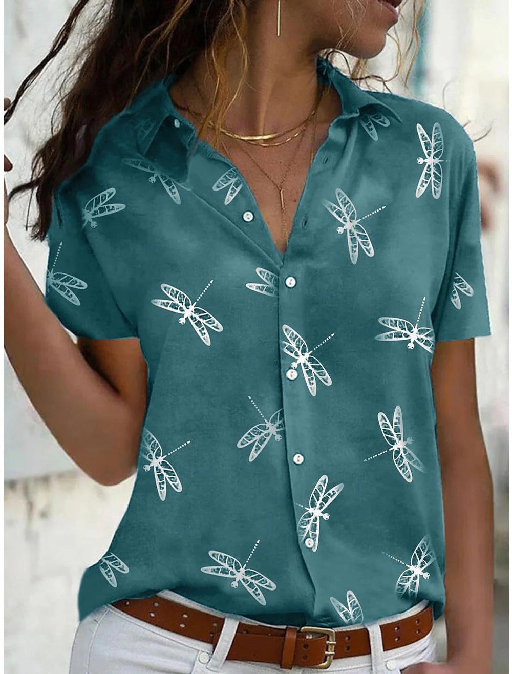 Marisol | Blusa de Manga Corta con Estampado