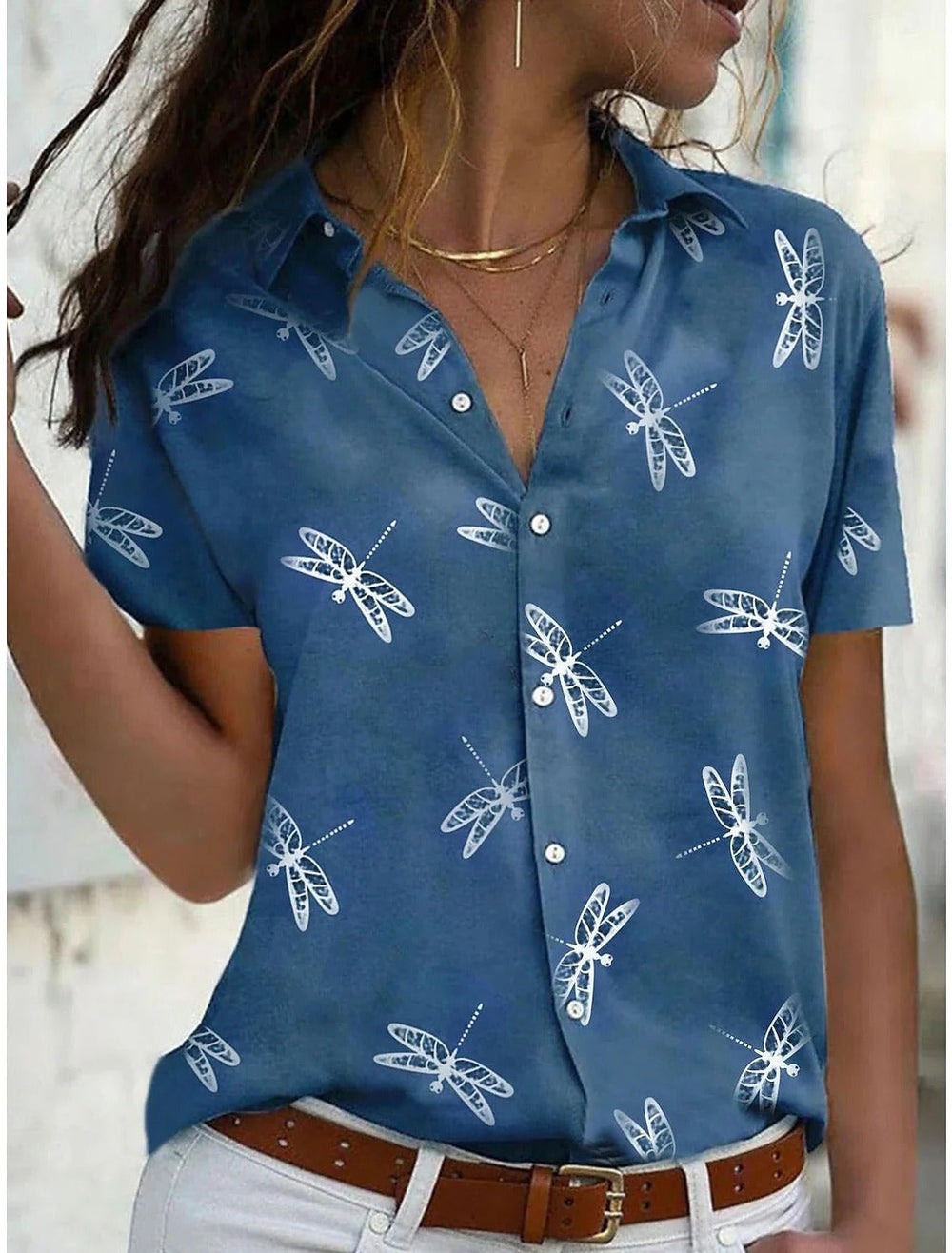Marisol | Blusa de Manga Corta con Estampado