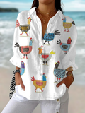 Marisol | Blusa Holgada con Estampado Lúdico