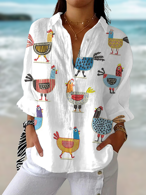Marisol | Blusa Holgada con Estampado Lúdico