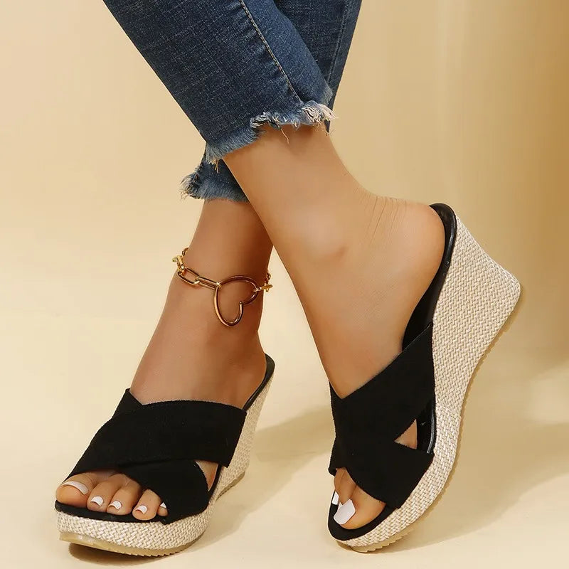 Marisol | Sandalias de Tacón de Cuña Elegantes