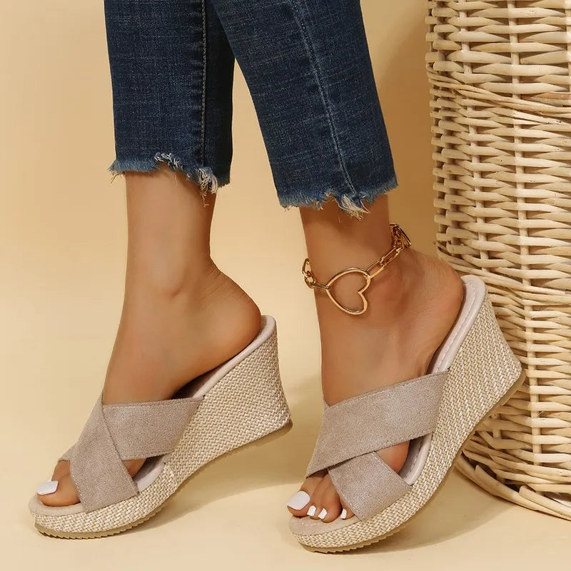 Marisol | Sandalias de Tacón de Cuña Elegantes