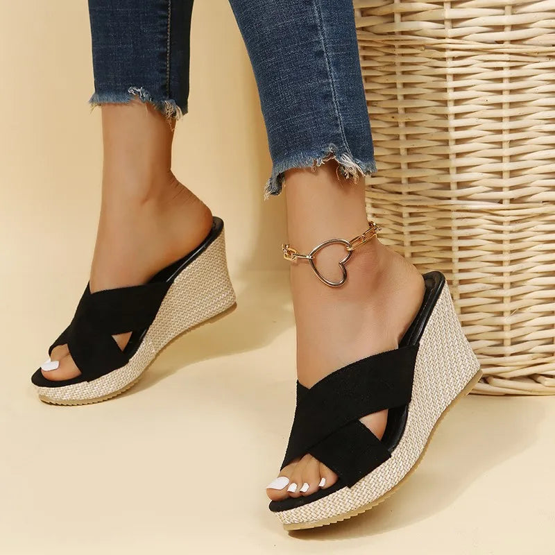 Marisol | Sandalias de Tacón de Cuña Elegantes