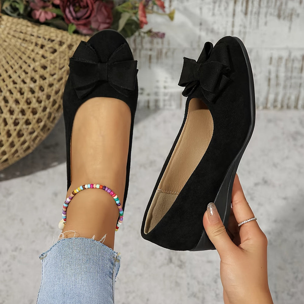 Marisol | Zapatos Flats con Cuña y Moño