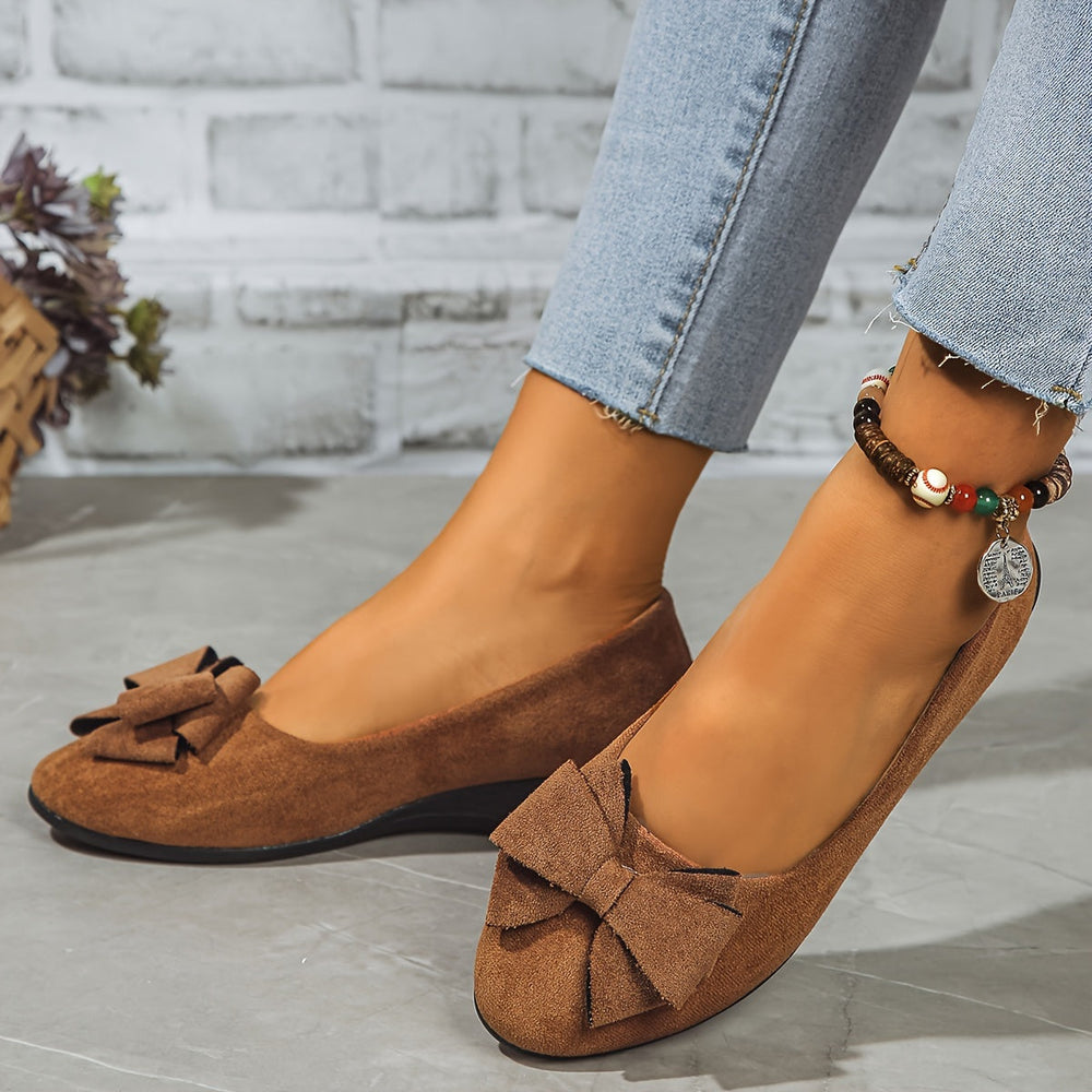 Marisol | Zapatos Flats con Cuña y Moño
