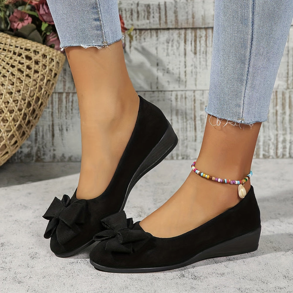 Marisol | Zapatos Flats con Cuña y Moño