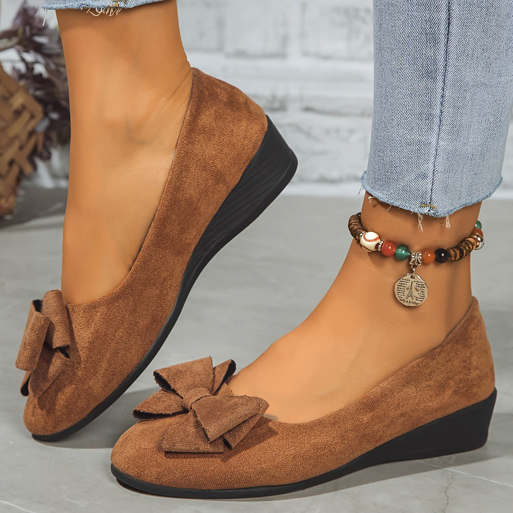 Marisol | Zapatos Flats con Cuña y Moño