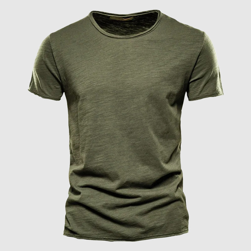 Nicolás | Playera de Cuello Redondo de Algodón