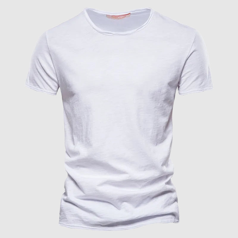 Nicolás | Playera de Cuello Redondo de Algodón