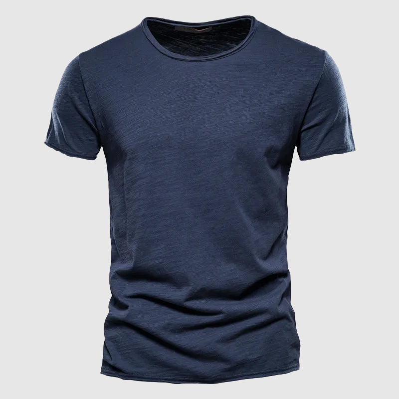 Nicolás | Playera de Cuello Redondo de Algodón