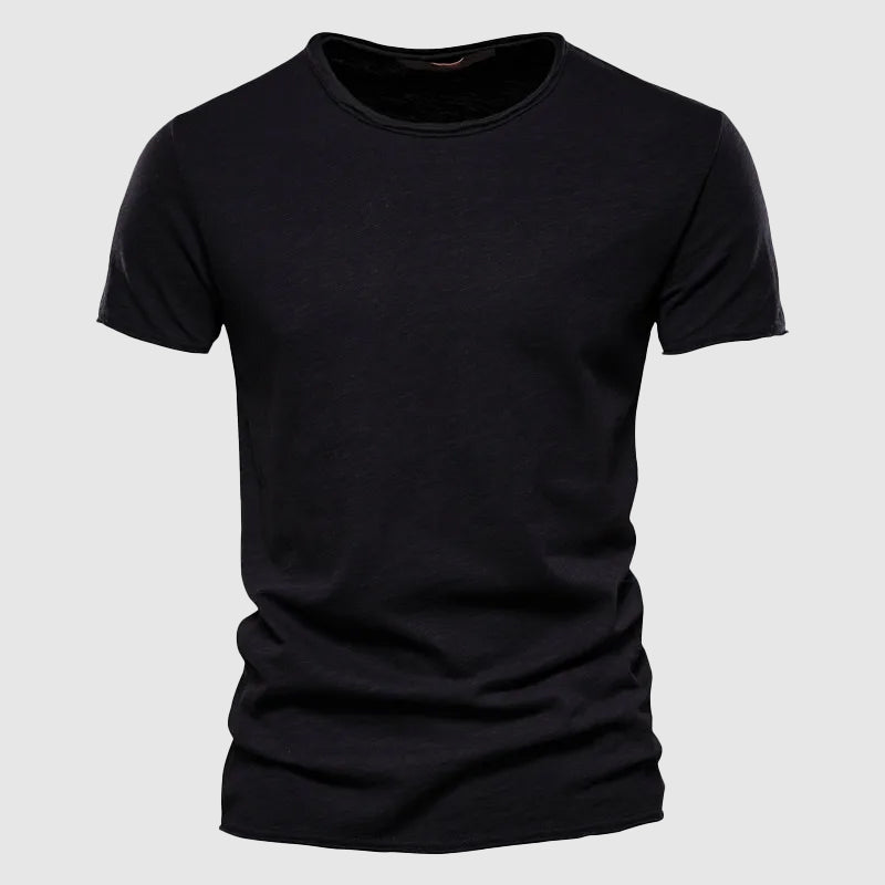 Nicolás | Playera de Cuello Redondo de Algodón
