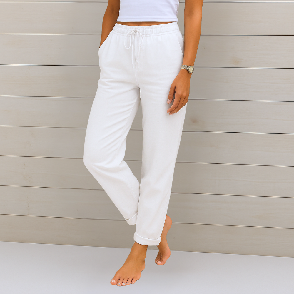Paloma | Pantalón Relajado con Cordón Ajustable
