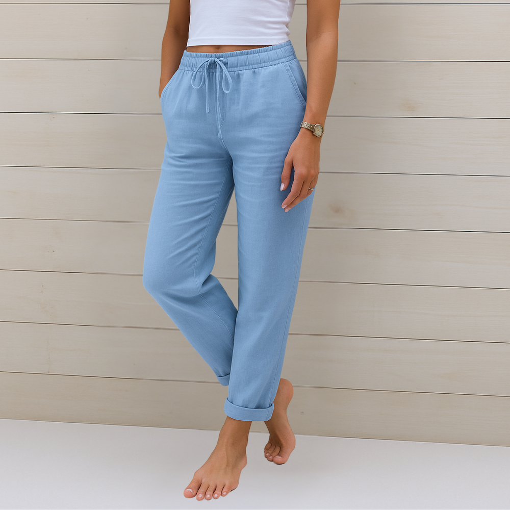 Paloma | Pantalón Relajado con Cordón Ajustable