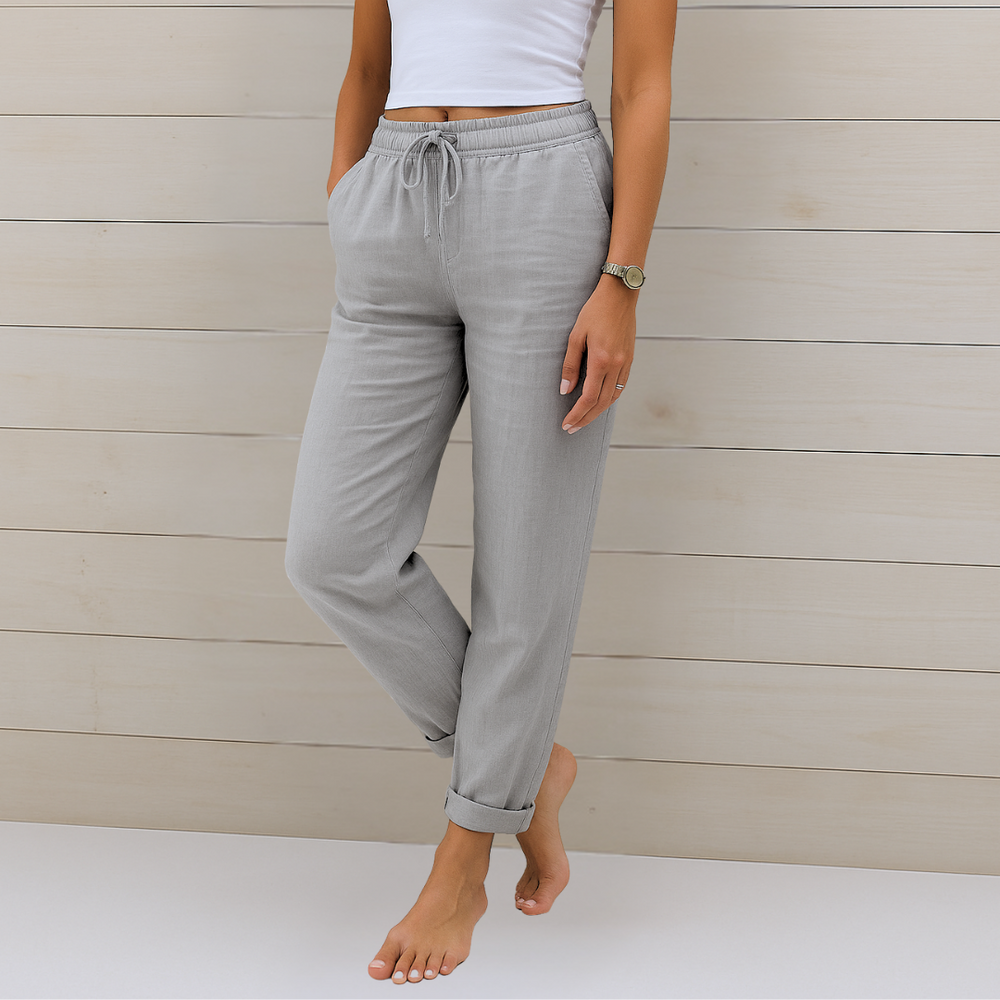Paloma | Pantalón Relajado con Cordón Ajustable