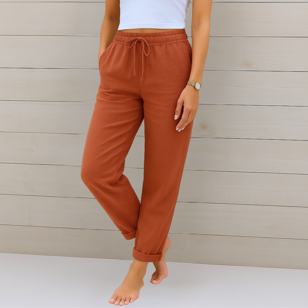 Paloma | Pantalón Relajado con Cordón Ajustable