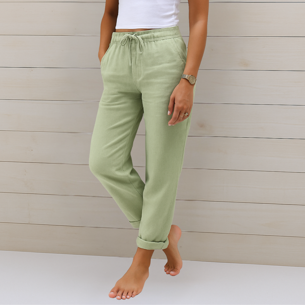 Paloma | Pantalón Relajado con Cordón Ajustable