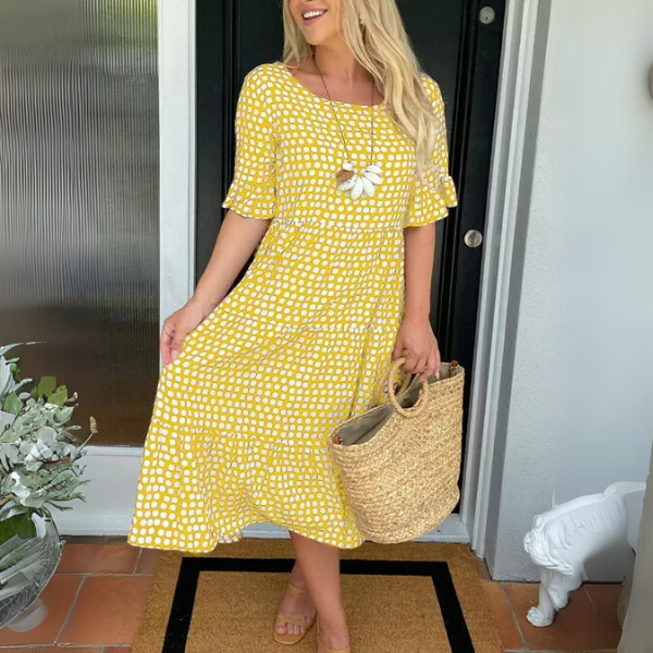 Paloma | Vestido Midi con Vuelo en Capas