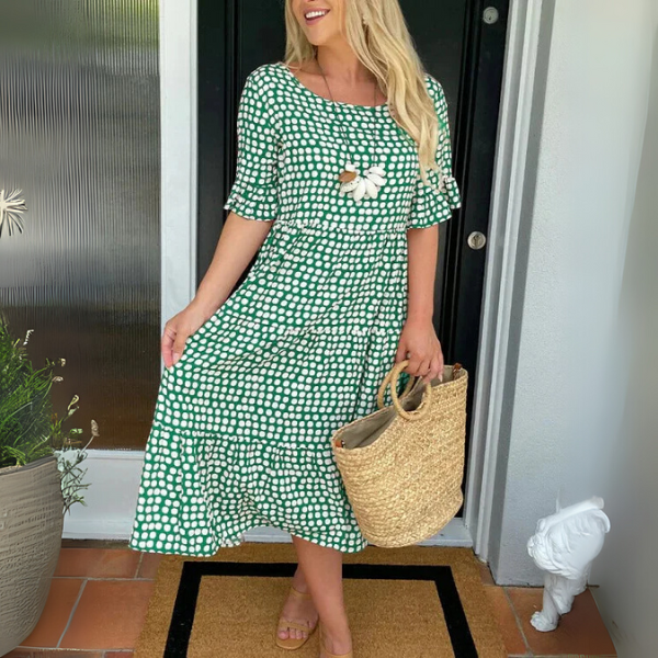 Paloma | Vestido Midi con Vuelo en Capas