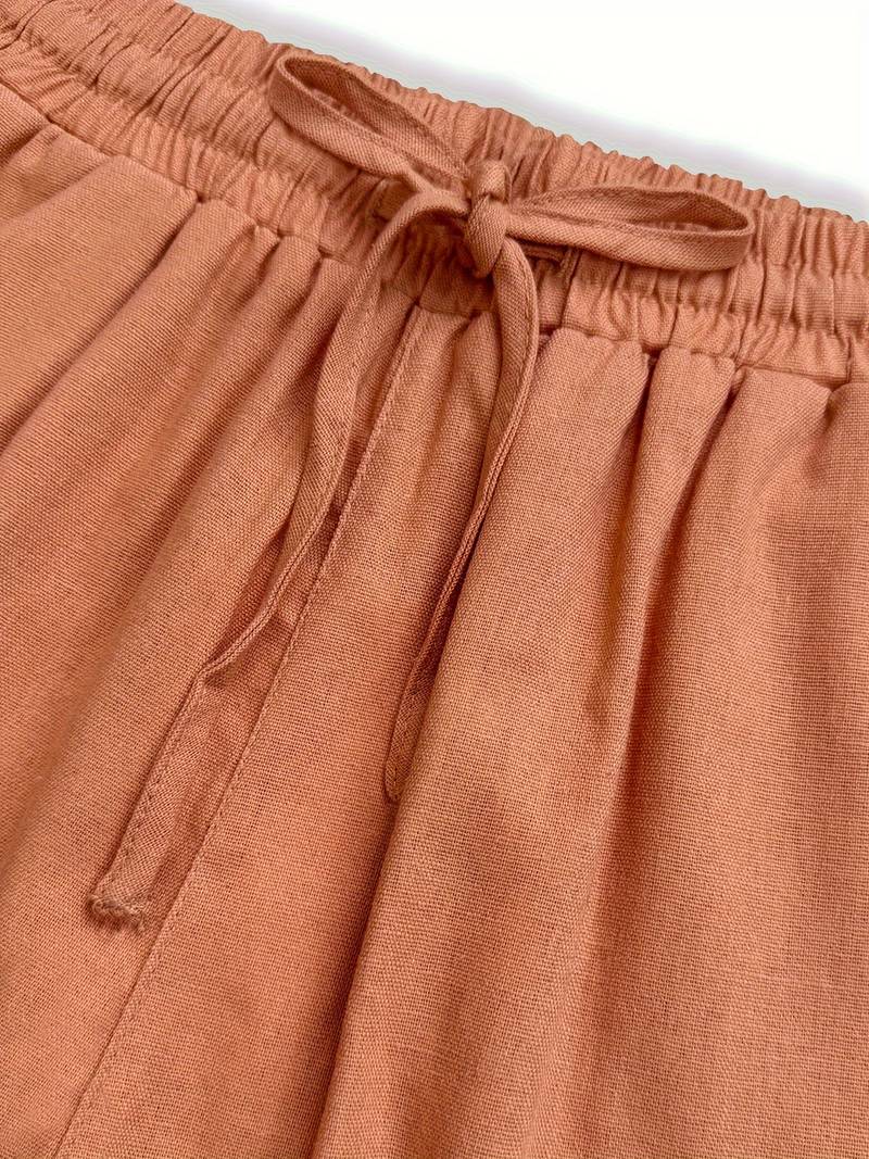 Renata | Pantalón Pierna Ancha con Cordón Ajustable