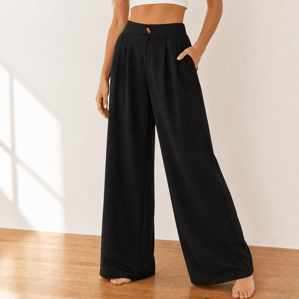 Rosalía | Pantalón de Vestir Pierna Ancha Talle Alto