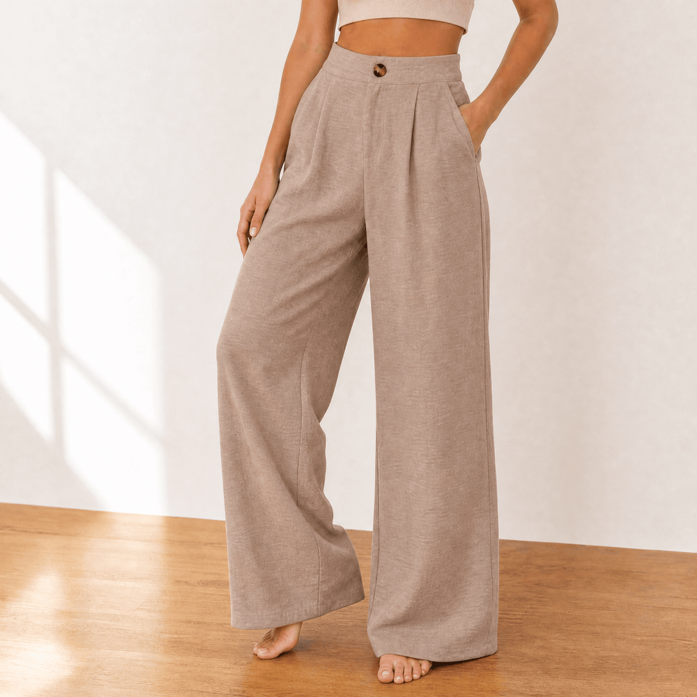 Rosalía | Pantalón de Vestir Pierna Ancha Talle Alto