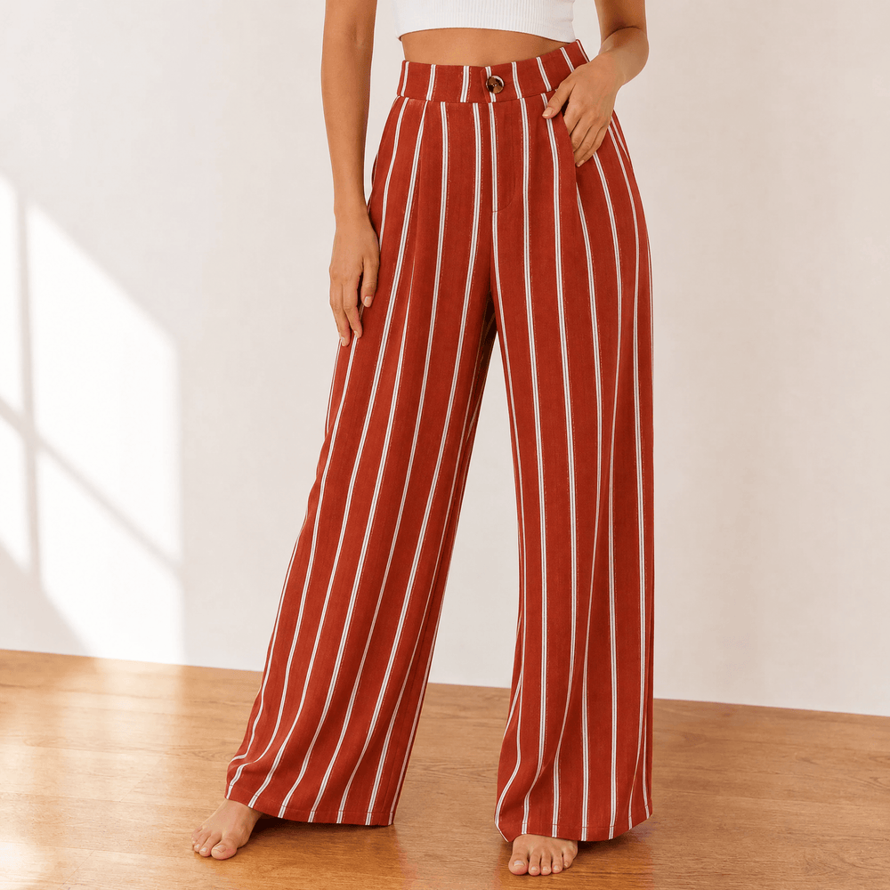 Rosalía | Pantalón de Vestir Pierna Ancha Talle Alto