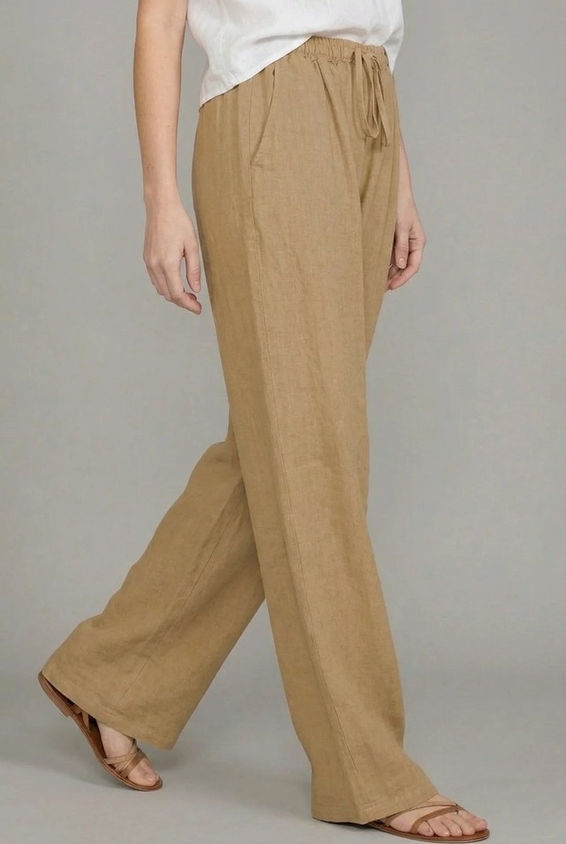 Rosalía | Pantalón Palazzo con Cordón Ajustable