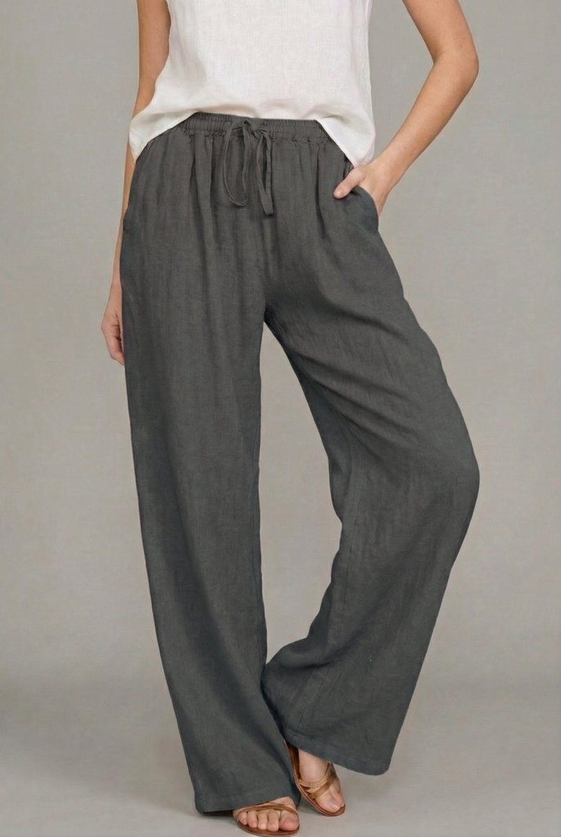 Rosalía | Pantalón Palazzo con Cordón Ajustable