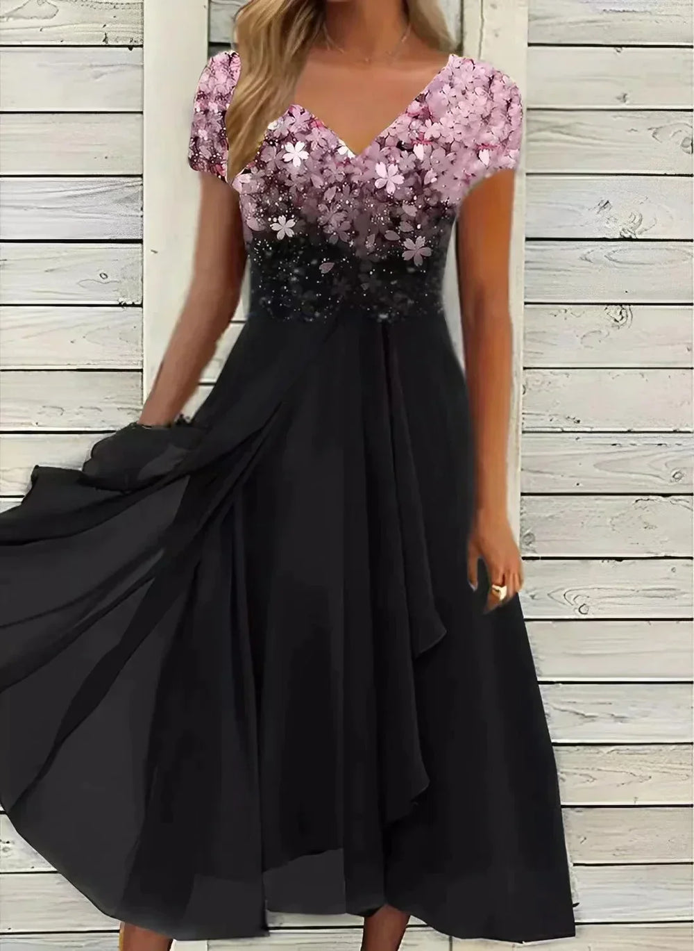 Rosalía | Vestido Floral de Noche para Eventos