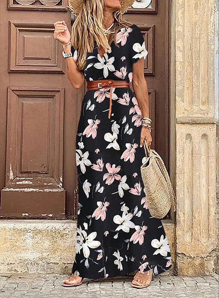Rosalía | Vestido Largo Bohemio Floral