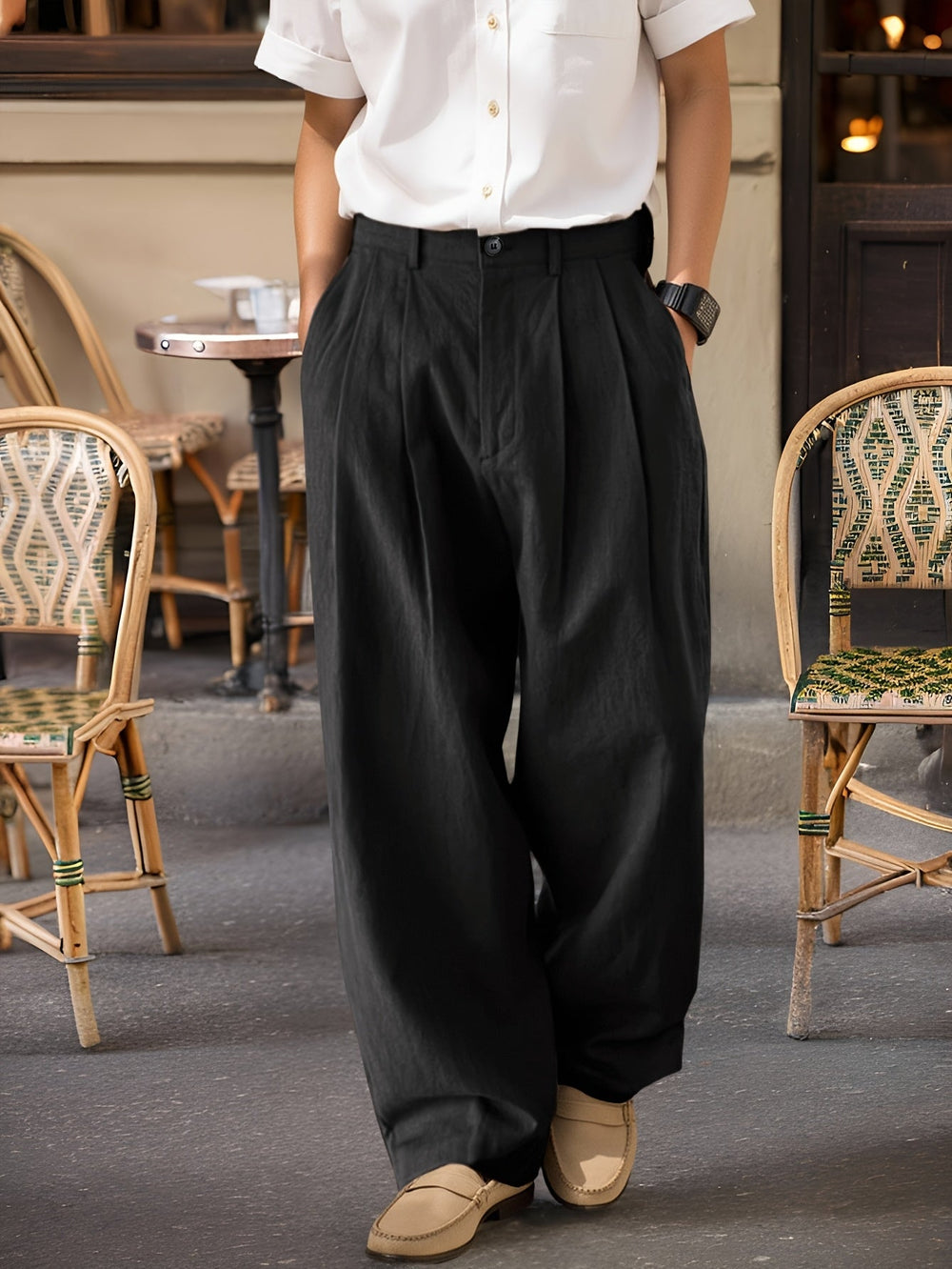 Santiago | Pantalón de Vestir de Corte Relajado
