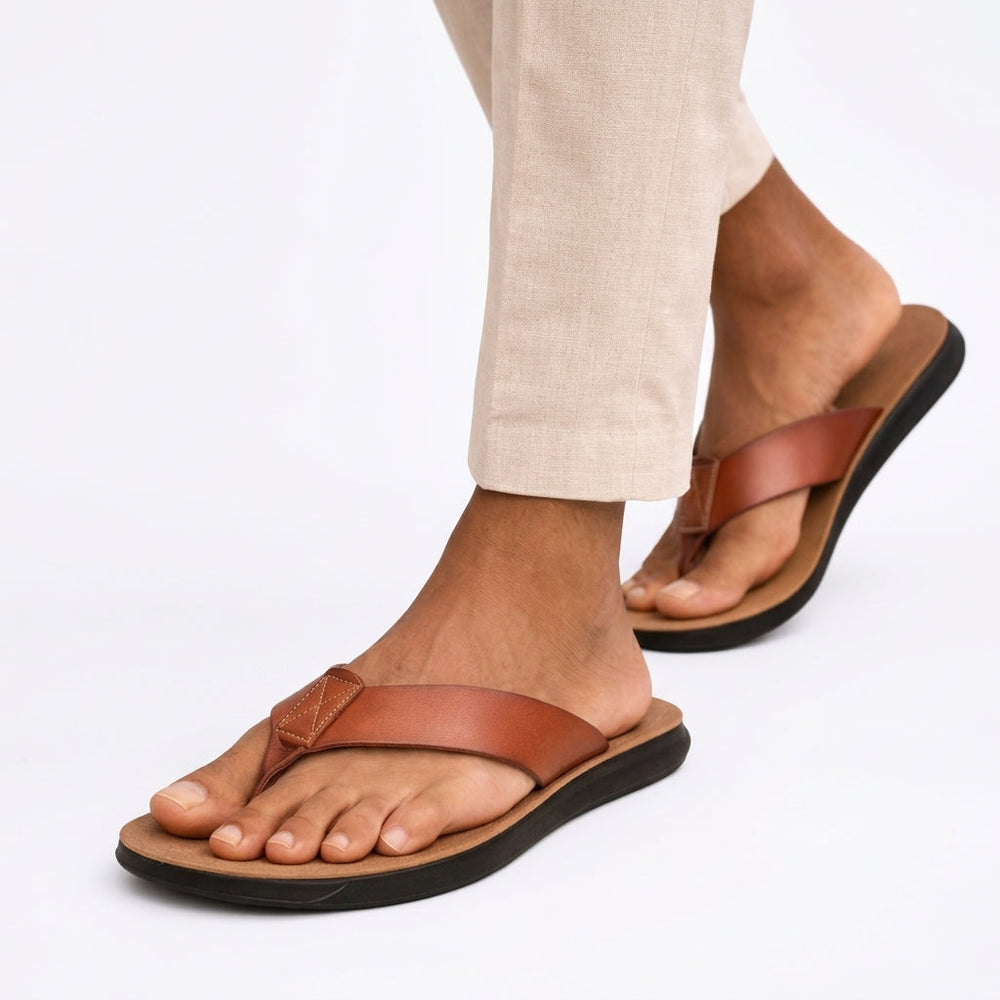 Sebastián | Sandalias de Dedo de Piel