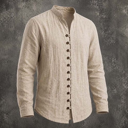 Tomás | Camisa Casual de Cuello Mao