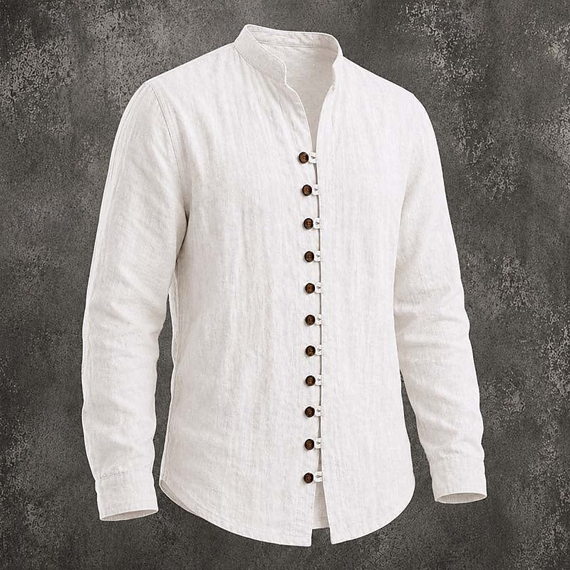 Tomás | Camisa Casual de Cuello Mao